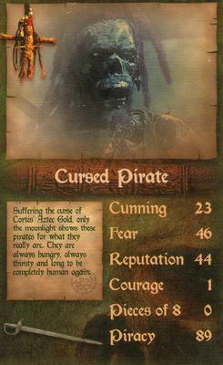 2006 Top Trumps Specials Pirates of the Caribbean Dead Man's Chest #NNO Cursed Pirate Front