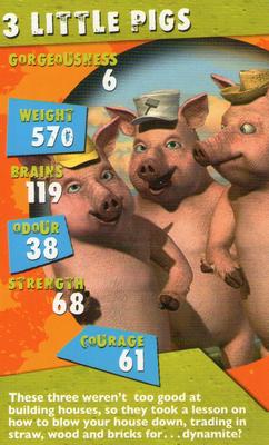 2004 Top Trumps Specials Shrek 2 #NNO 3 Little Pigs Front