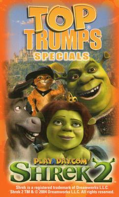 2004 Top Trumps Specials Shrek 2 #NNO Donkey Noble Steed Back