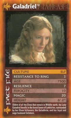 2004 Top Trumps Specials The Lord of the Rings The Two Towers #NNO Galadriel Front