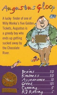2003 Top Trumps Specials The World of Roald Dahl Goodies and Baddies #NNO Augustus Gloop Front
