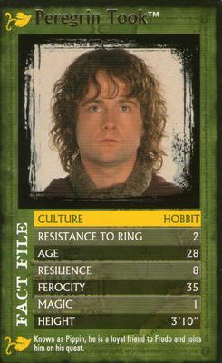 2004 Top Trumps Specials The Lord of the Rings The Fellowship of the Ring #NNO Peregrin Took Front