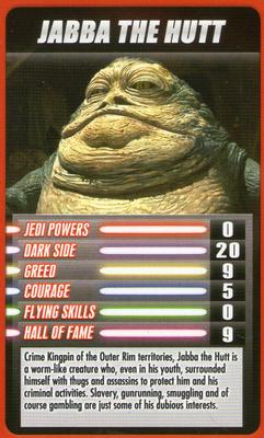 2012 Top Trumps Star Wars Episode 1 #NNO Jabba The Hutt Front