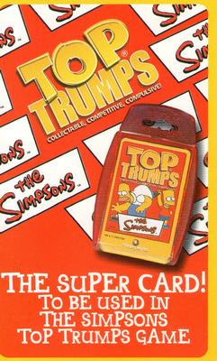 2000 Top Trumps The Simpsons #NNO Radioactive Man Back