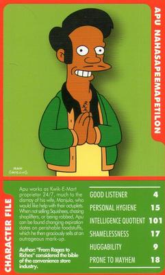 2010 Top Trumps Specials The Simpsons Classic Collection Volume 3 #NNO Apu Nahasapeemapetilon Front