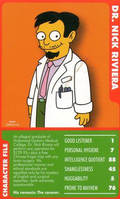 2010 Top Trumps Specials The Simpsons Classic Collection Volume 3 #NNO Dr. Nick Riviera Front