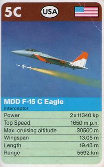 1983-85 Top Trumps Take Off #5C MDD F-15C Eagle Front