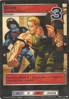 2004 Wizards of the Coast G.I. Joe #25 Grunt Front