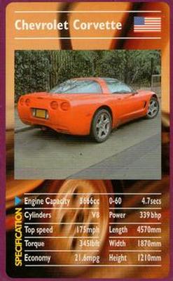 2000 Top Trumps Sports Cars #NNO Chevrolet Corvette Front