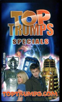 2006 Top Trumps Specials Doctor Who #NNO Chip Back