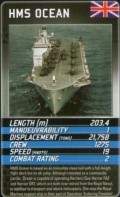 2013 Top Trumps Battleships #NNO HMS Ocean Front