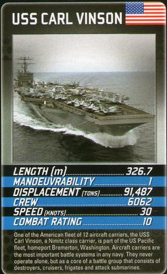 2013 Top Trumps Battleships #NNO USS Carl Vinson Front
