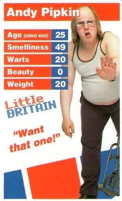 2005 Top Trumps Little Britain #NNO Andy Pipkin Front
