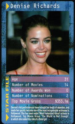 2003 Top Trumps Movie Stars #NNO Denise Richards Front