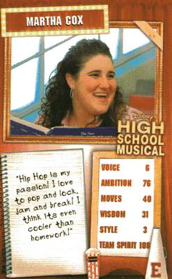 2007 Top Trumps Specials High School Musical #NNO Martha Cox Front