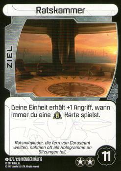 2007 Star Wars Pocketmodel TCG (German Version) #75 Council Chambers Front