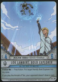 2009 Upper Deck Huntik - Legendary Saga #9 Lok Lambert, Bold Explorer - On the Path to Master Front