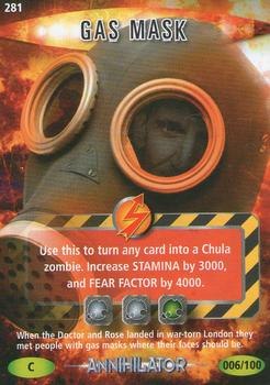 2007 Doctor Who Battles in Time Annihilator #6 Gas Mask Front