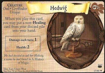 2002 Wizards Harry Potter Diagon Alley TCG #17 Hedwig Front