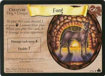 2002 Wizards Harry Potter Adventures at Hogwarts TCG #8 Fang Front