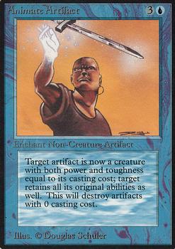 1993 Magic the Gathering Alpha #NNO Animate Artifact Front
