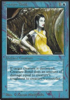 1993 Magic the Gathering Alpha #NNO Creature Bond Front