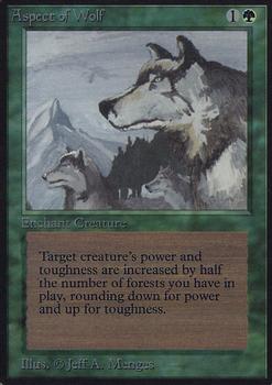1993 Magic the Gathering Alpha #NNO Aspect of Wolf Front