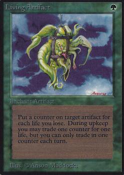 1993 Magic the Gathering Alpha #NNO Living Artifact Front