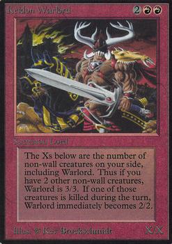 1993 Magic the Gathering Alpha #NNO Keldon Warlord Front
