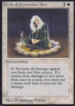 1993 Magic the Gathering Alpha #NNO Circle of Protection: Blue Front