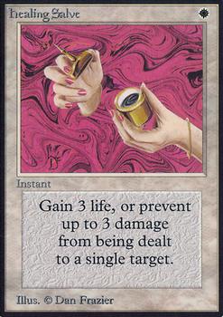 1993 Magic the Gathering Alpha #NNO Healing Salve Front