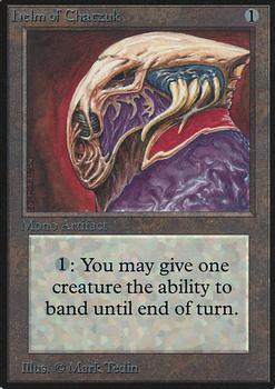 1993 Magic the Gathering Alpha #NNO Helm of Chatzuk Front