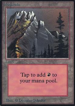 1993 Magic the Gathering Alpha #NNO Mountain Front