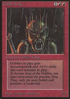 1993 Magic the Gathering Beta #NNO Goblin King Front