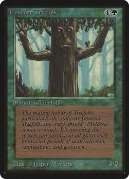 1993 Magic the Gathering Beta #NNO Ironroot Treefolk Front
