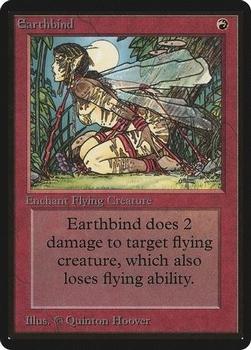 1993 Magic the Gathering Beta #NNO Earthbind Front