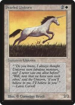 1993 Magic the Gathering Beta #NNO Pearled Unicorn Front