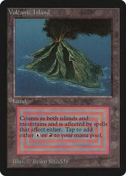 1993 Magic the Gathering Beta #NNO Volcanic Island Front
