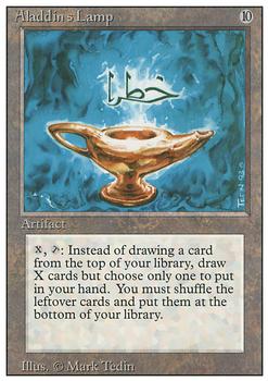 1994 Magic the Gathering Revised Edition #NNO Aladdin's Lamp Front