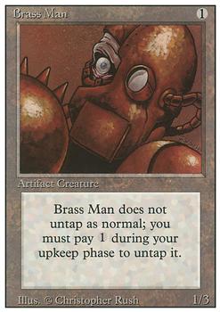 1994 Magic the Gathering Revised Edition #NNO Brass Man Front