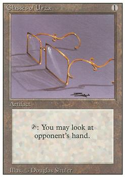 1994 Magic the Gathering Revised Edition #NNO Glasses of Urza Front