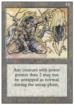 1994 Magic the Gathering Revised Edition #NNO Meekstone Front