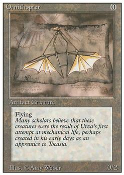 1994 Magic the Gathering Revised Edition #NNO Ornithopter Front