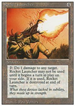 1994 Magic the Gathering Revised Edition #NNO Rocket Launcher Front