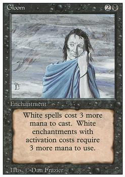 1994 Magic the Gathering Revised Edition #NNO Gloom Front