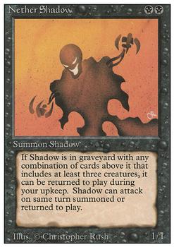 1994 Magic the Gathering Revised Edition #NNO Nether Shadow Front