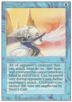 1994 Magic the Gathering Revised Edition #NNO Siren's Call Front