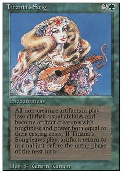 1994 Magic the Gathering Revised Edition #NNO Titania's Song Front