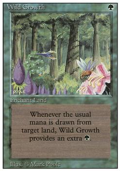 1994 Magic the Gathering Revised Edition #NNO Wild Growth Front