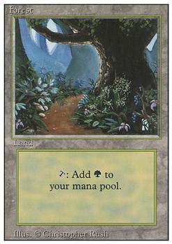 1994 Magic the Gathering Revised Edition #NNO Forest Front
